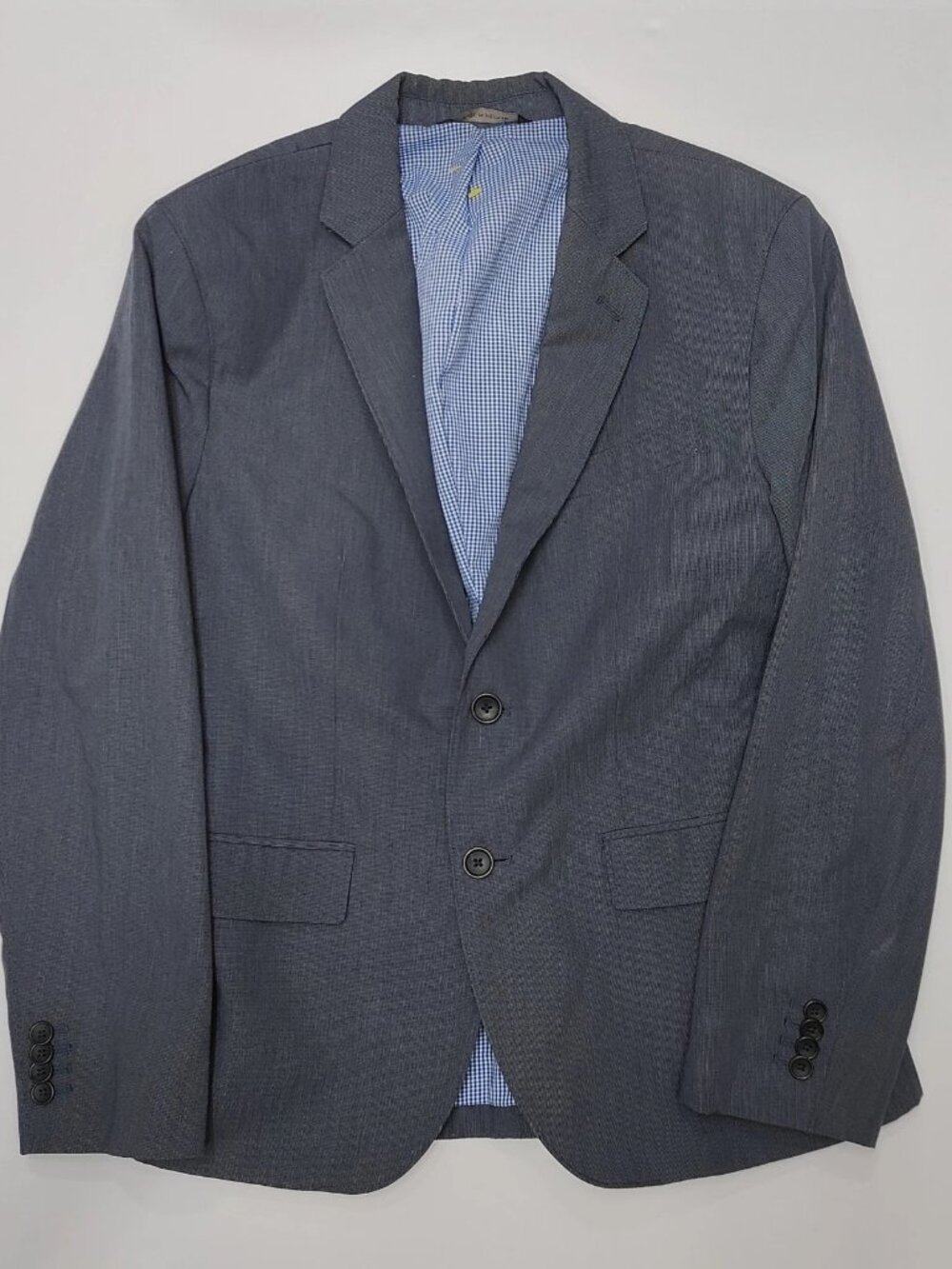 Banana Republic Mens 38S Blue Gray Non Iron Tailored Slim Fit Blazer